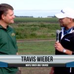 Travis Wieber being interviewed by Dave Schultz