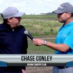 Chase Conley being interviewed by Dave Schultz