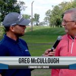 Greg McCullough being interviewed by Dave Schultz