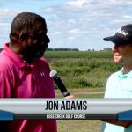 Jon Adams being interviewed by Dave Schultz