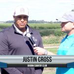 Justin Cross being interviewed by Dave Schultz