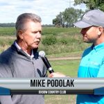 Mike Podolak being interviewed by Dave Schultz