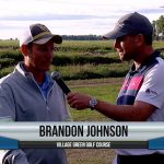 Brandon Johnson being interviewed by Dave Schultz