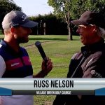 Russ Nelson being interviewed by Dave Schultz