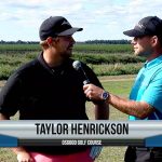 Taylor Herickson being interviewed by Dave Schultz